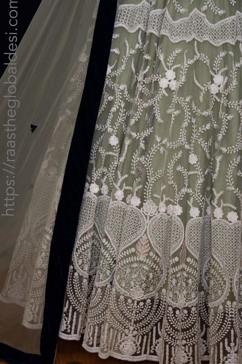 Pista Lehenga Choli with Heavy Embroidery lehenga choli RAAS