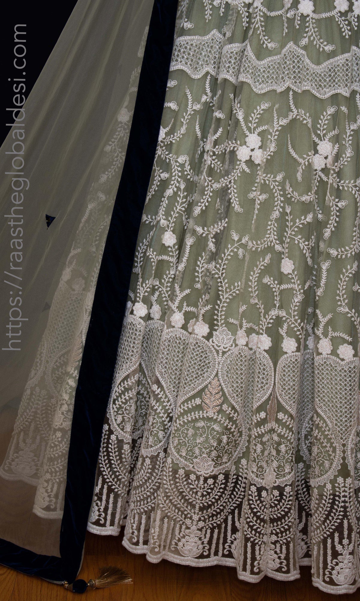 Pista Lehenga Choli with Heavy Embroidery lehenga choli RAAS