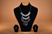 Quadruple Layered Oxidized Necklace Set FASHION JEWELRY RAAS