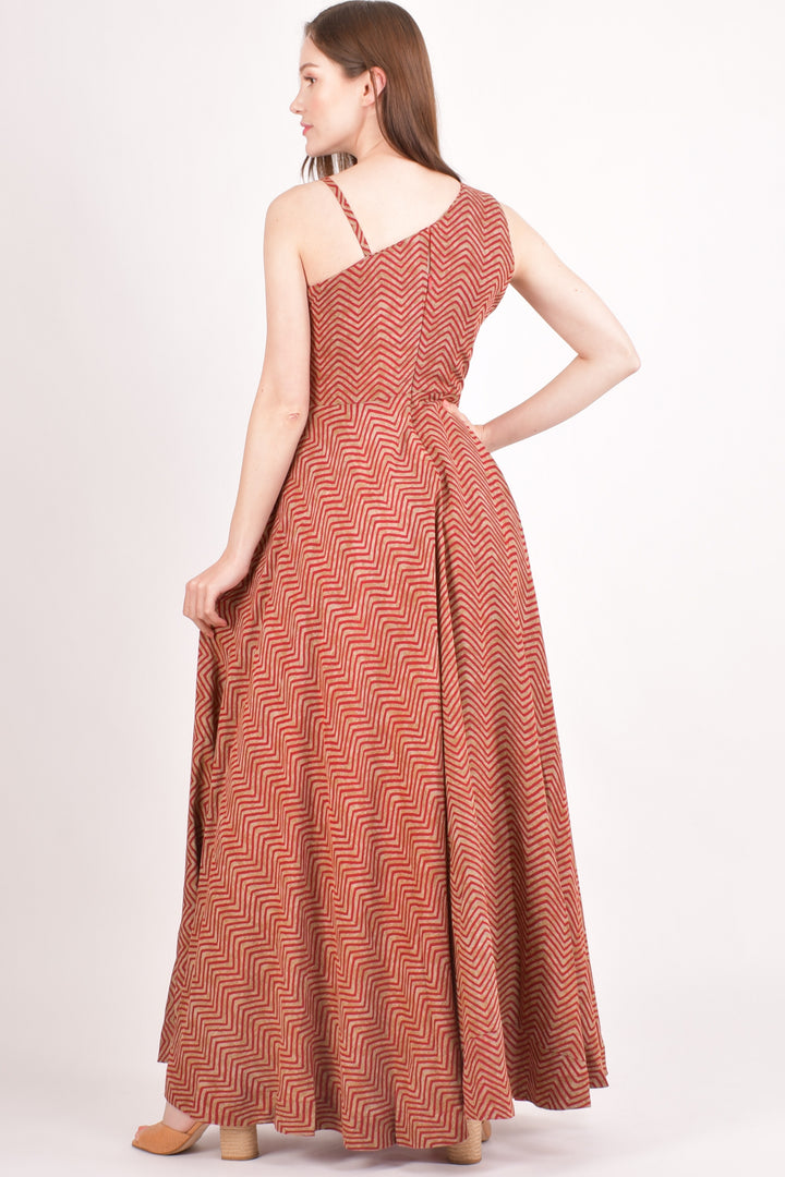 Linsey Orange Maxi Dress