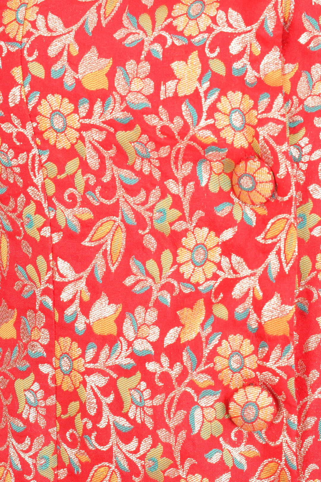 Clara Red Silk Jacquard Blazer Dress