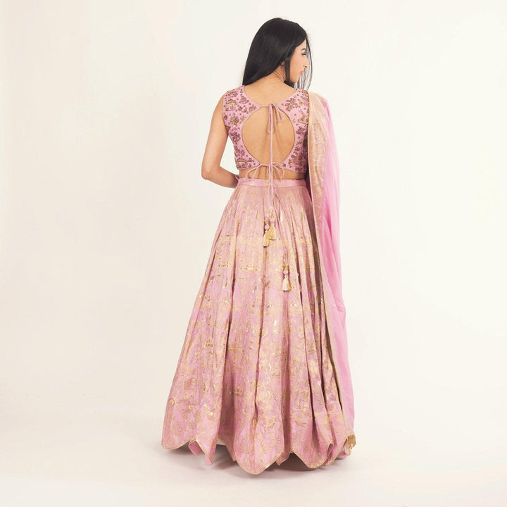 Blush Pink Lehenga Choli Set