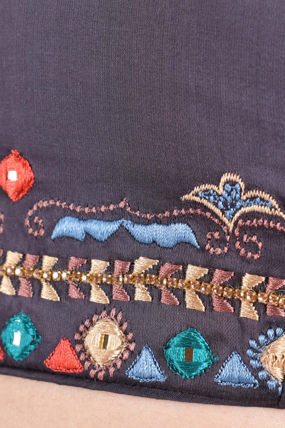 Black Ajrakh Gota Patti Chaniya Choli With Dupatta