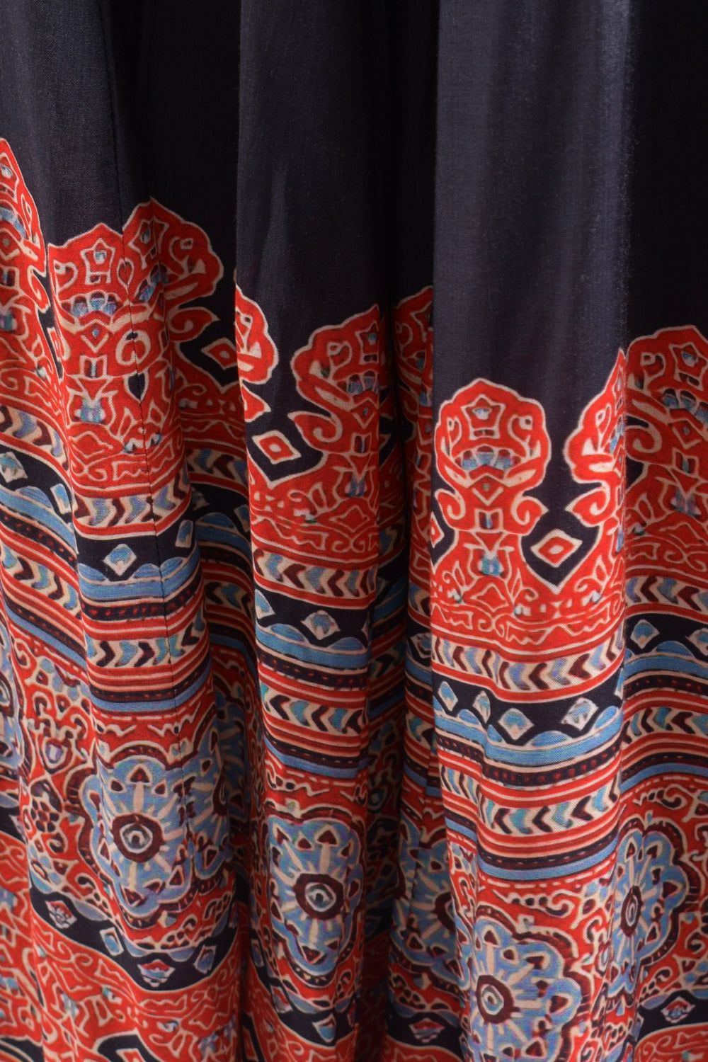 Black Ajrakh Print Chaniya Choli With Dupatta