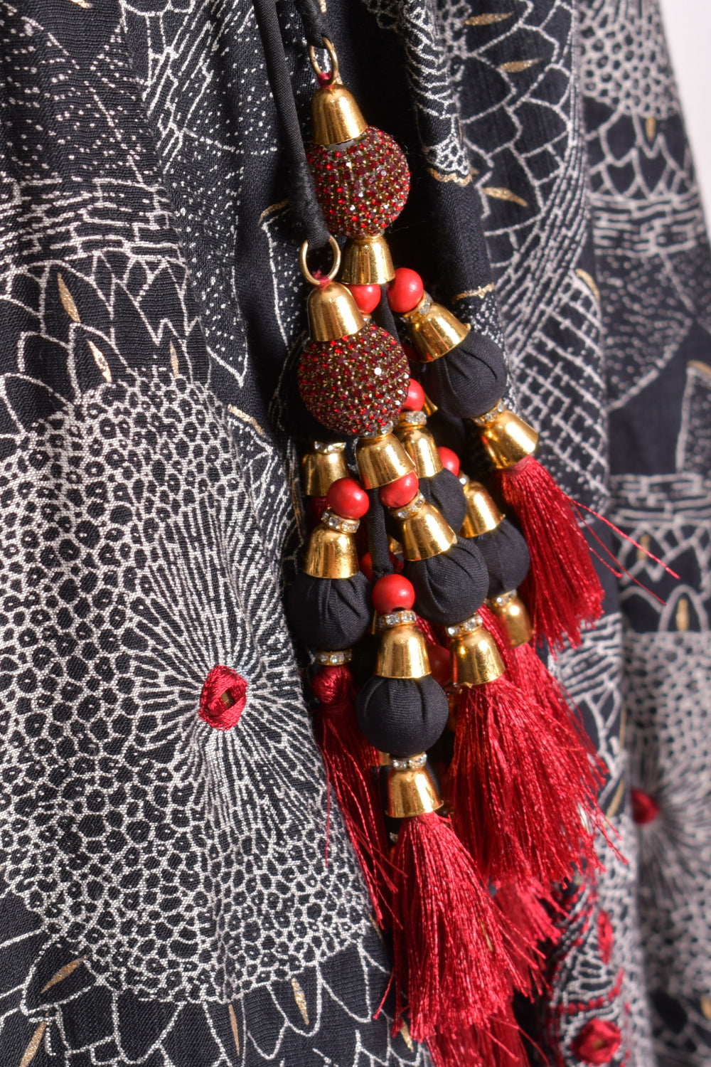 Black Full Flare Chaniya Choli With Bandhej Dupatta