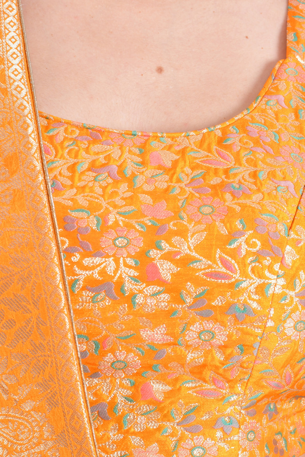 Haldi Yellow Banarasi Lehenga Choli With Dupatta