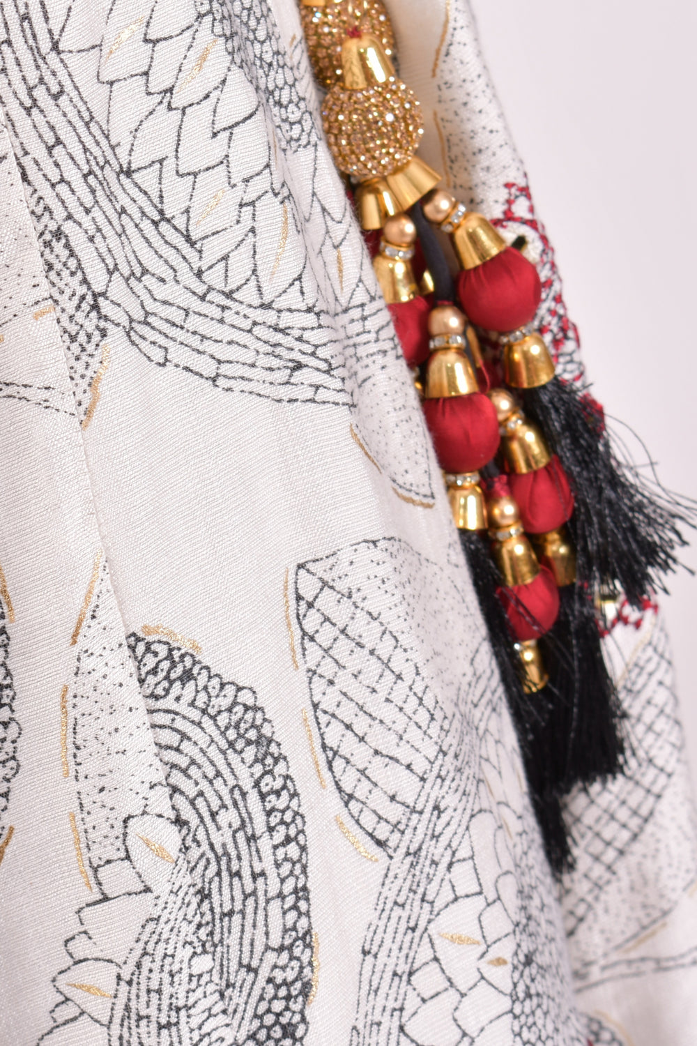 Ivory Mandala Print Chaniya Choli - Raas