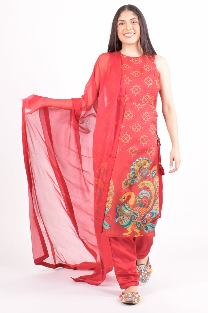 Noel Red Salwar Kameez