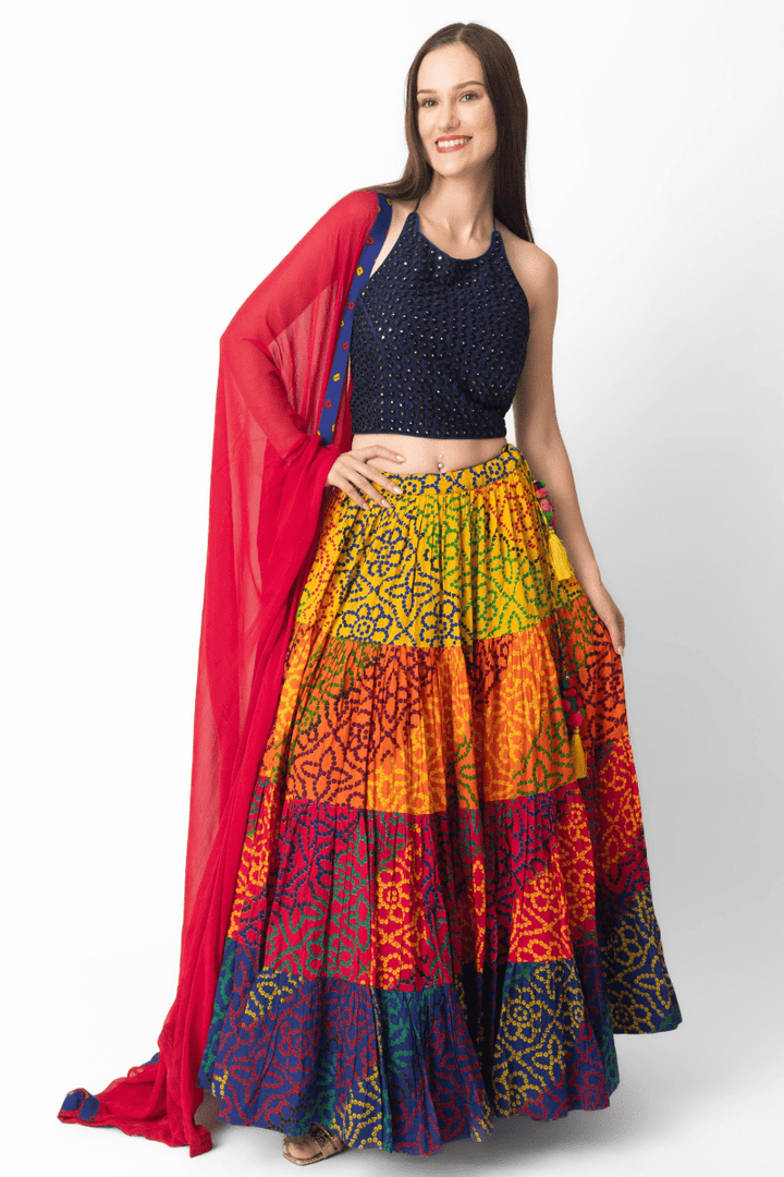 Sayli Tropical Embroidered Lehenga CHANIYA CHOLI RAAS
