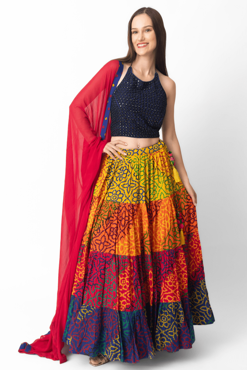 Sayli Tropical Embroidered Lehenga CHANIYA CHOLI RAAS