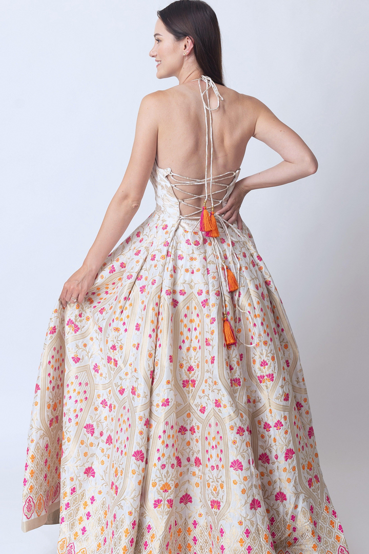Selina Silk Jacquard Gown  by Raas -  dresses