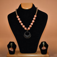 Shade of Pink Beaded Necklace Set FASHION JEWELRY RAAS