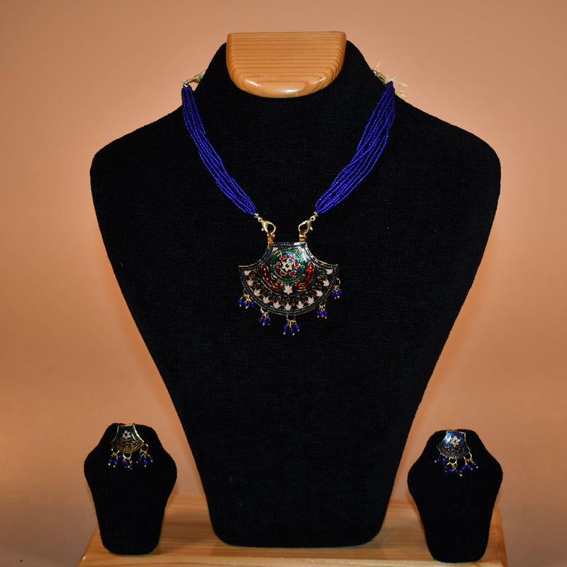Shade of Purple Traditional Necklace FASHION JEWELRY RAAS