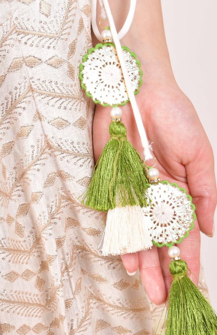 Shaded Green Lehenga Choli for Wedding and Festive Event-[mehendi outfit]-Raas