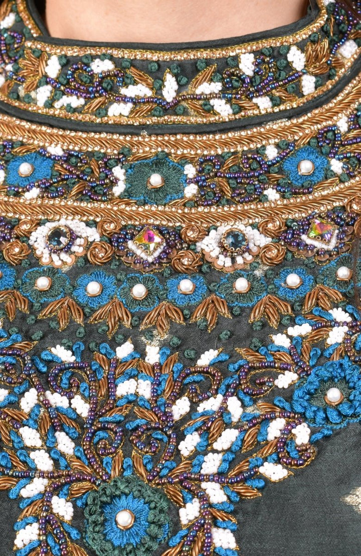 Silk Tie Dye Lehenga Choli Set-[mehendi outfit]-Raas