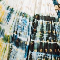 Silk Tie Dye Lehenga Choli Set-[mehendi outfit]-Raas