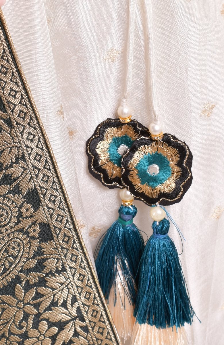 Silk Tie Dye Lehenga Choli Set-[mehendi outfit]-Raas