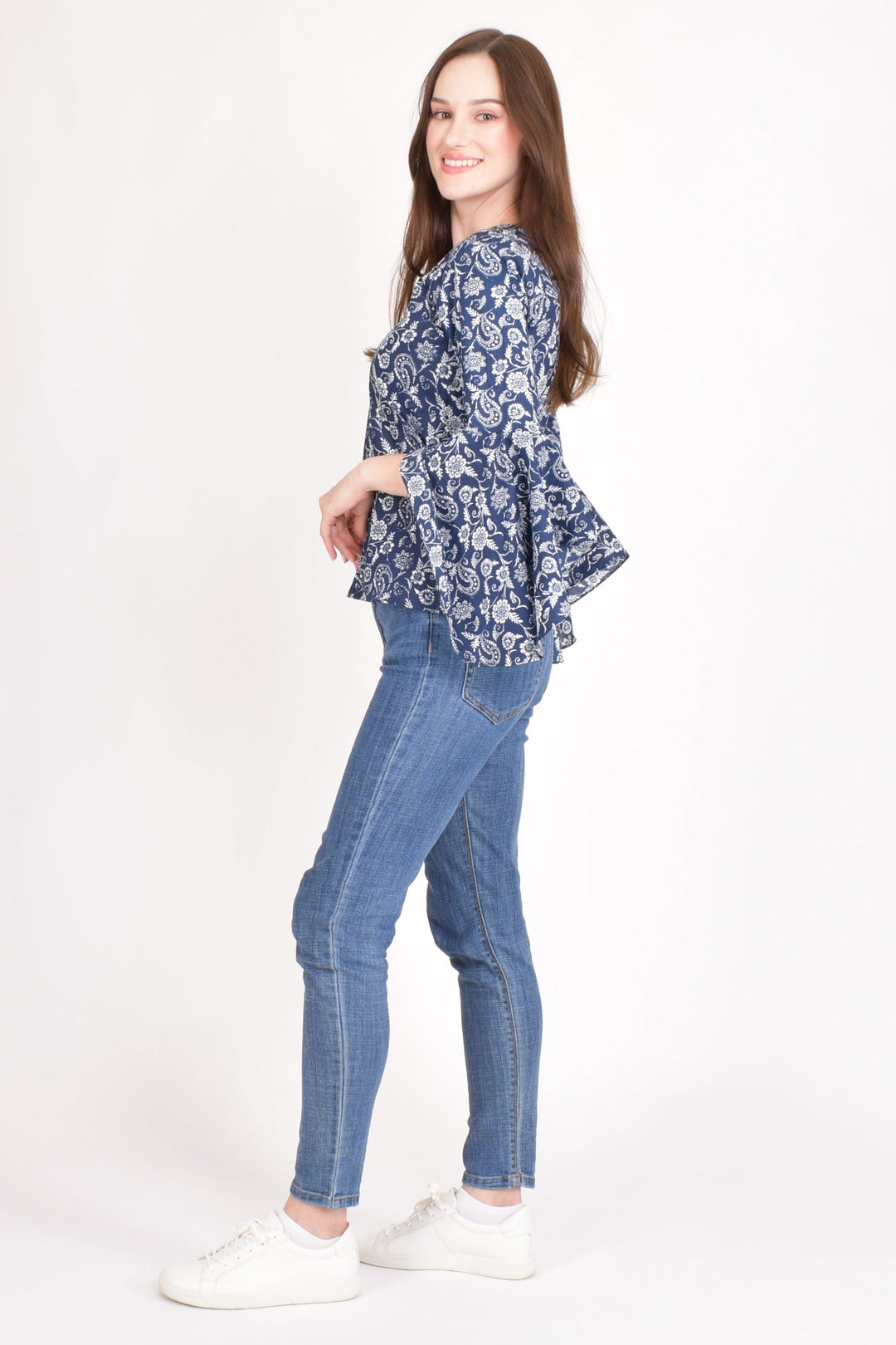 Emilia Paisley Print Cotton Top - Raas