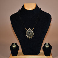 Tear Drop Black Necklace Set FASHION JEWELRY RAAS