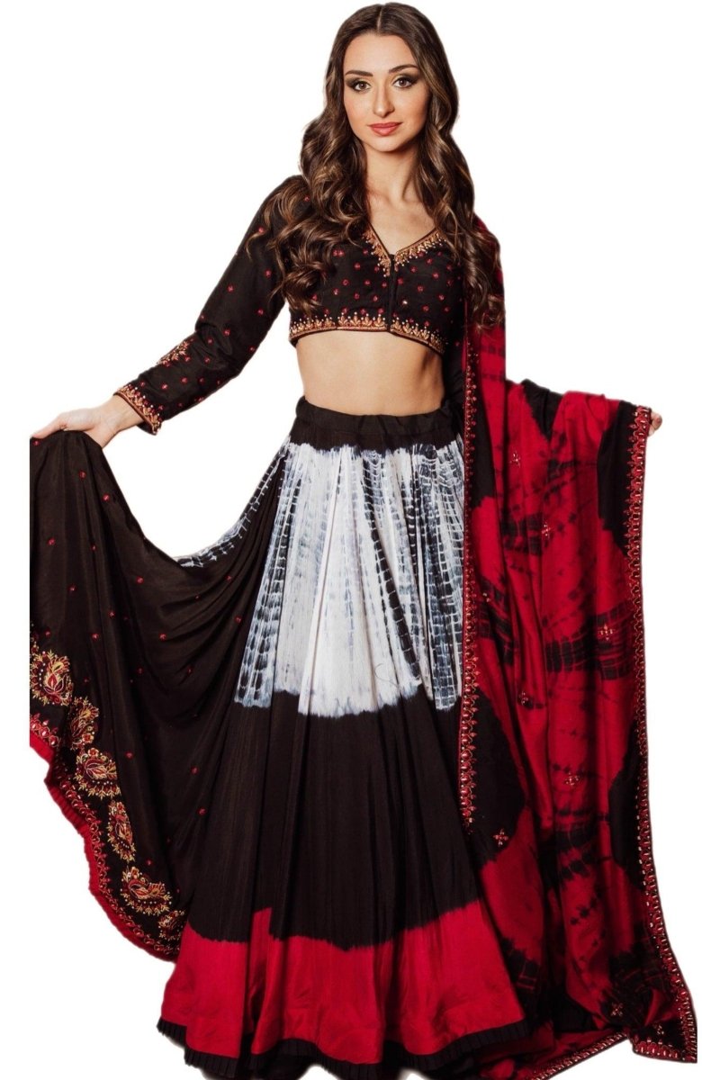 Tie Dye Lehenga Choli Set