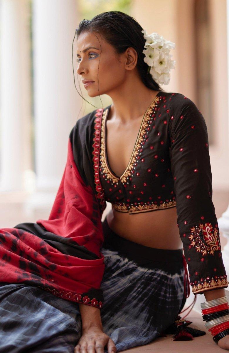 Tie Dye Lehenga Choli Set