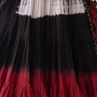 Tie Dye Tiered Full Flare Lehenga Choli Set Chaniya choli RAAS