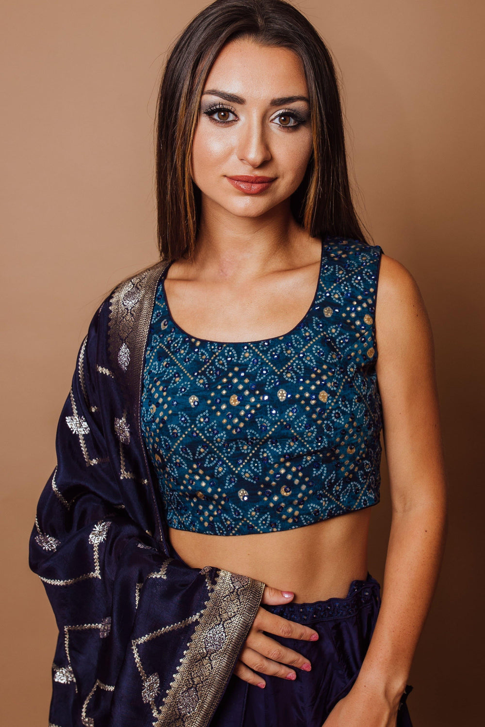 Timeless Blue Lehenga Choli-[comfort-first-design]-[lightweight]-Raas
