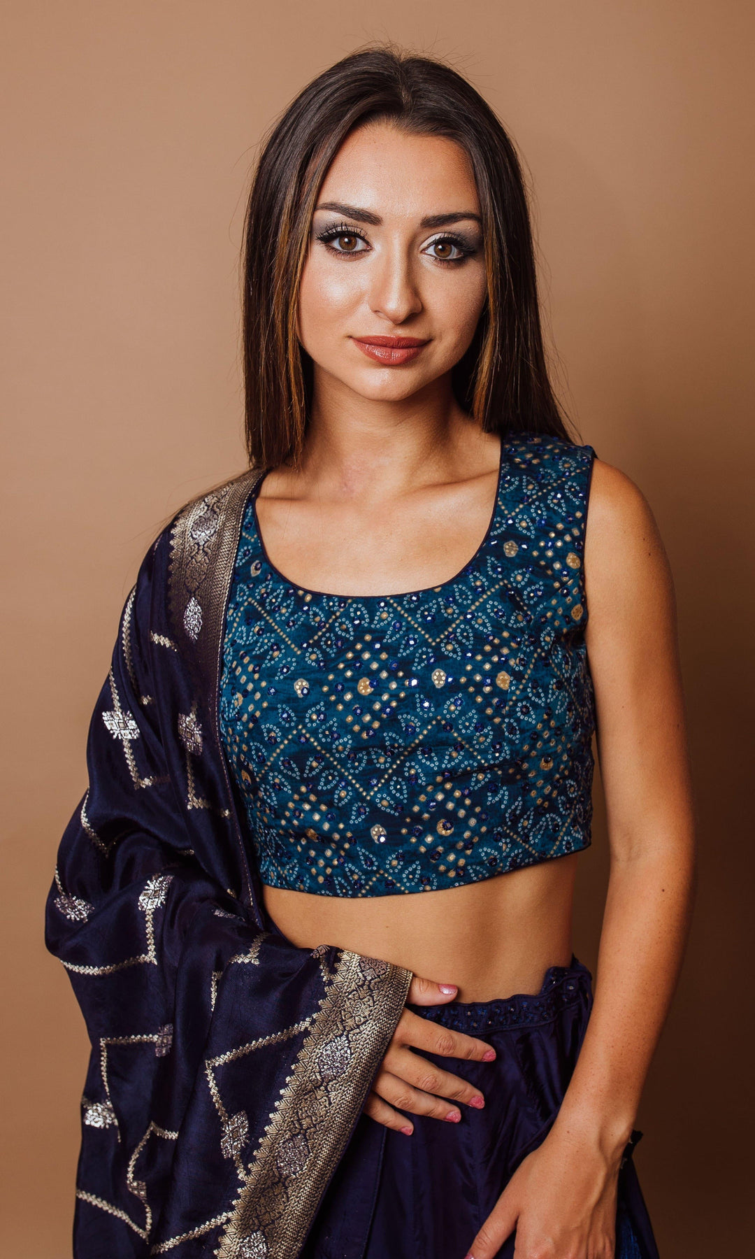 Timeless Blue Lehenga Choli-[comfort-first-design]-[lightweight]-Raas