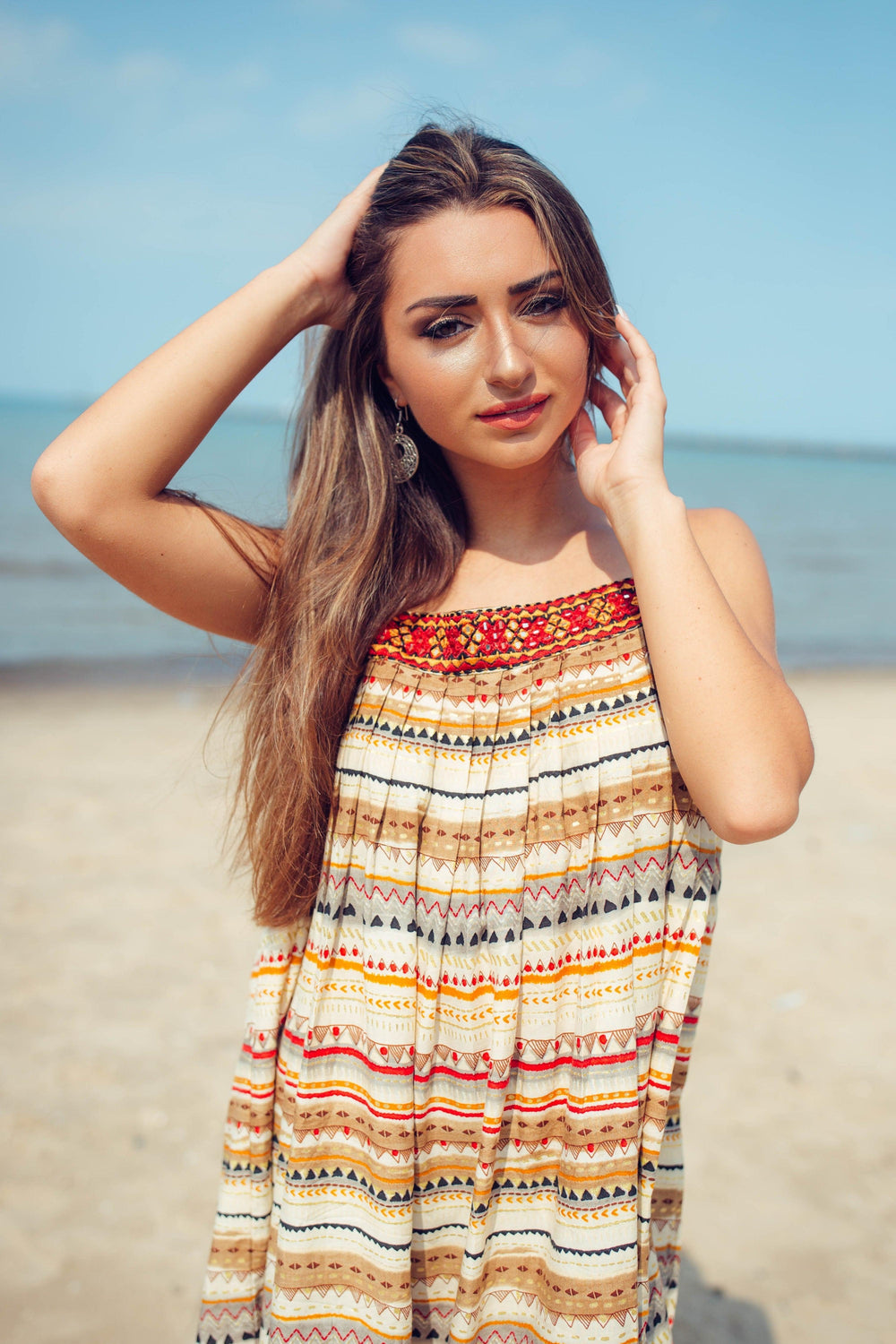 Tunic with Mirror Embroidery TOPS & TUNICS RAAS