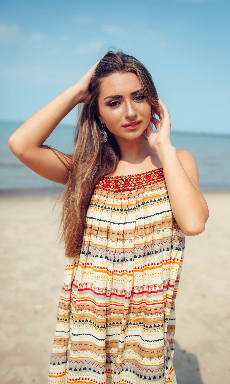 Tunic with Mirror Embroidery TOPS & TUNICS RAAS