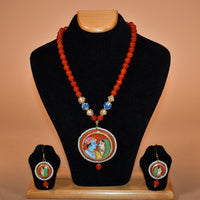 Vibrant Red Cultural Necklace Set FASHION JEWELRY RAAS