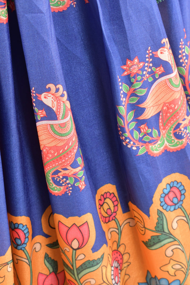 White and Blue Soft Silk Lehenga Choli With Dupatta-[comfort-first-design]-[lightweight]-Raas