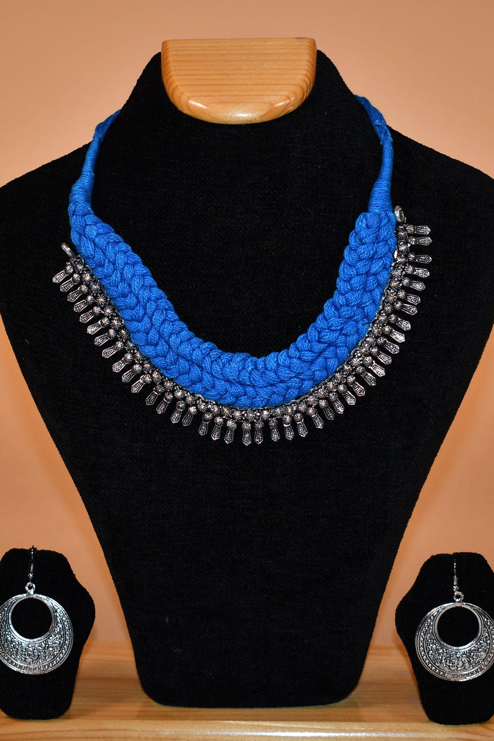 Wide Blue Necklace Set FASHION JEWELRY RAAS