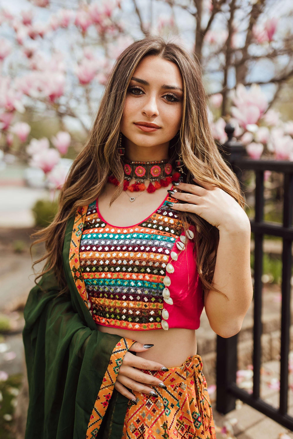 Yellow Full Flare Chaniya Choli-[haldi_outfit]-Raas