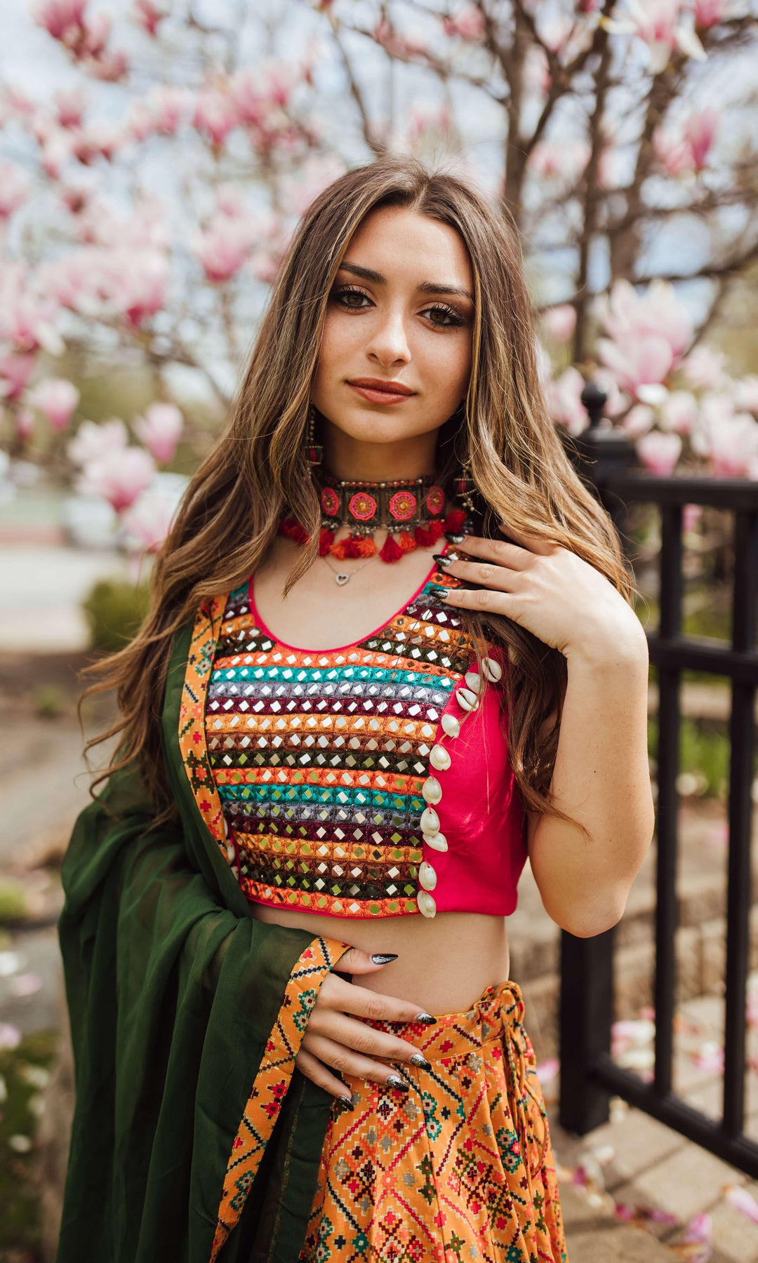 Yellow Full Flare Chaniya Choli-[haldi_outfit]-Raas