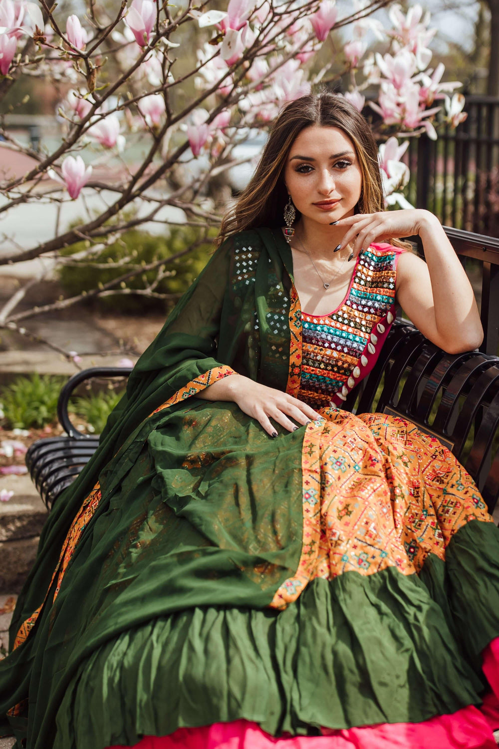 Yellow Full Flare Chaniya Choli-[haldi_outfit]-Raas