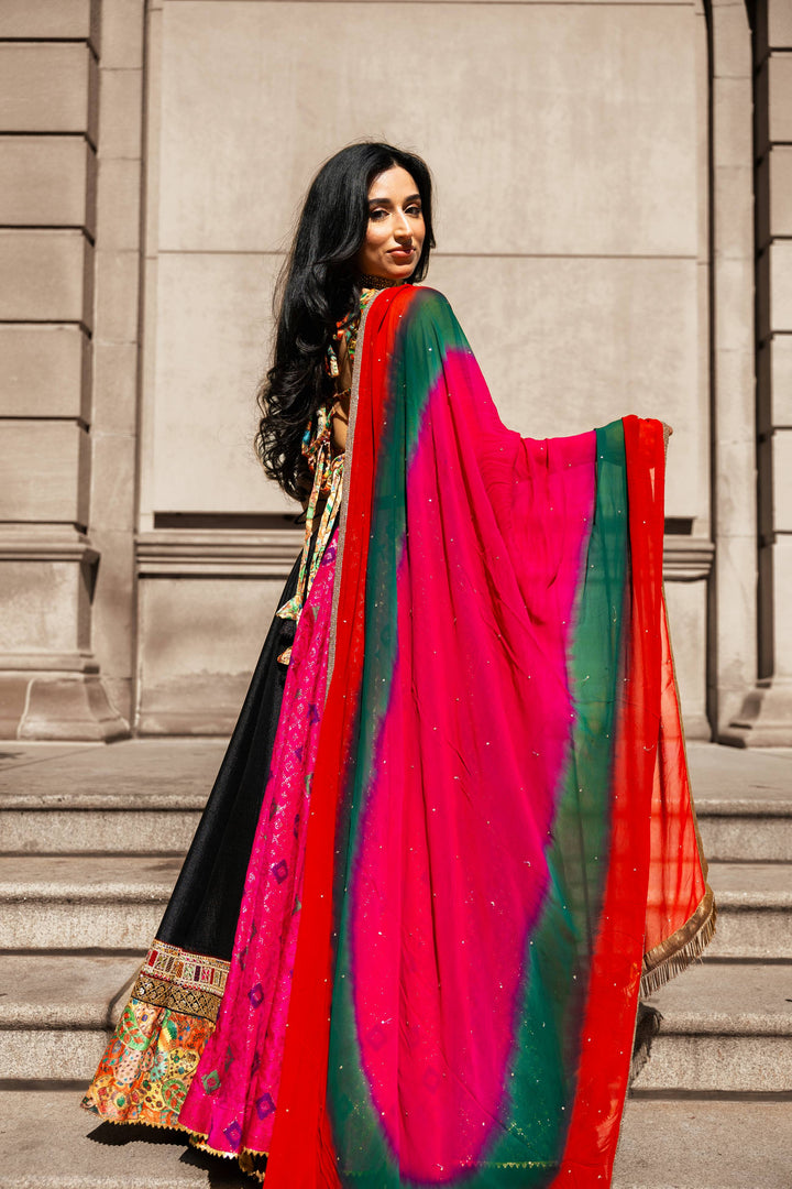 Aira Multi Color Full Flare Chaniya Choli - Raas