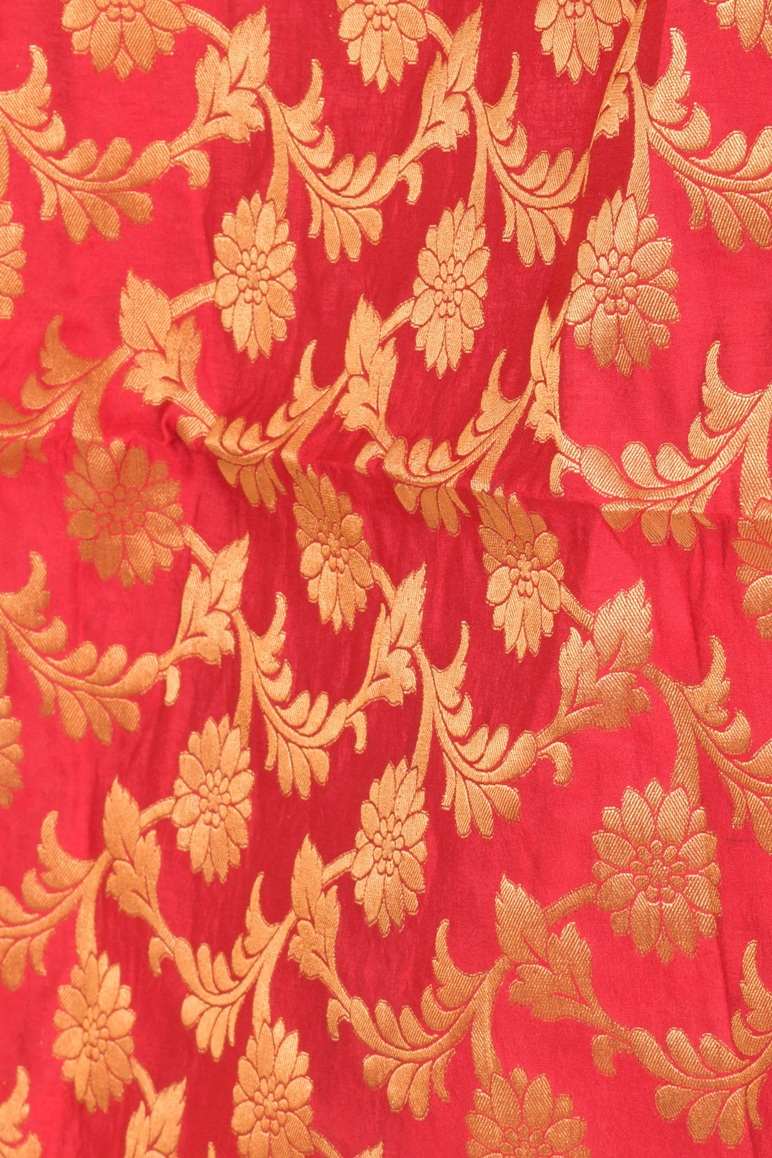 Alina Red & Golden Jacquard Dupatta - Raas