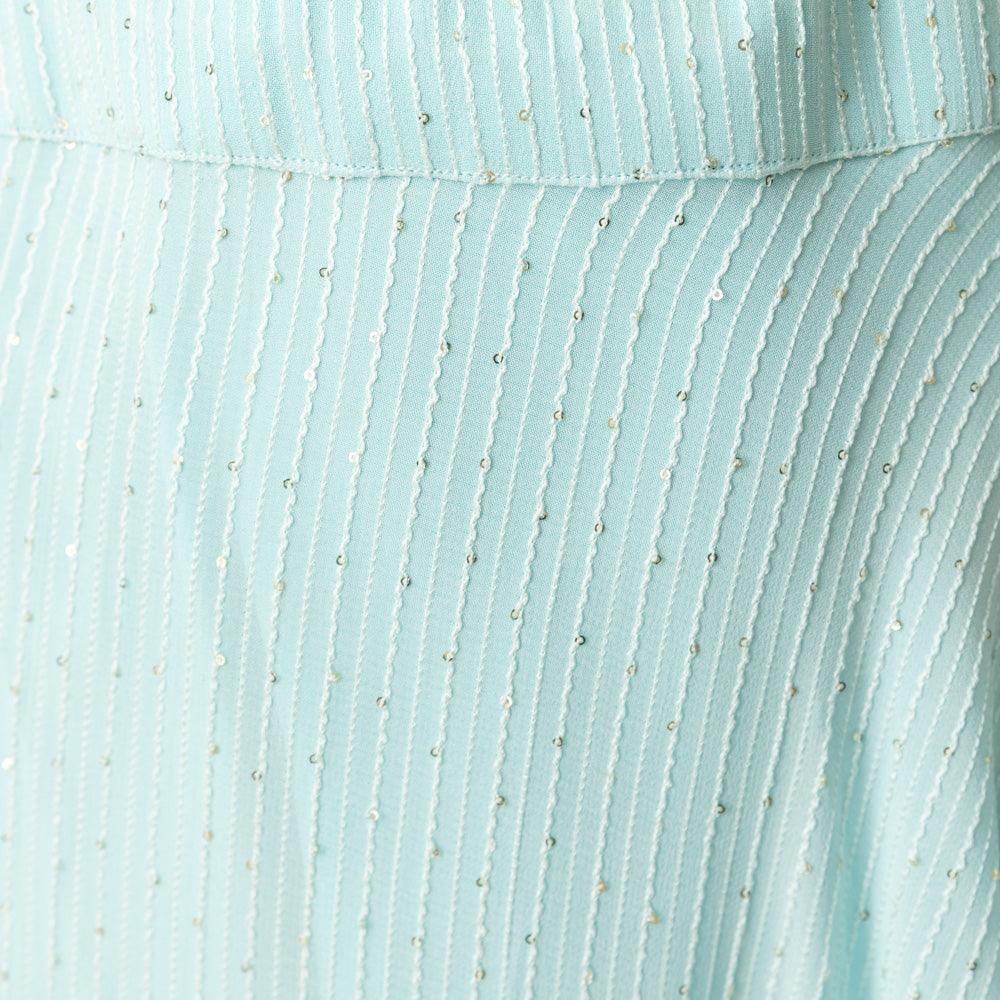 Amelia High Low Aqua Dress - Raas