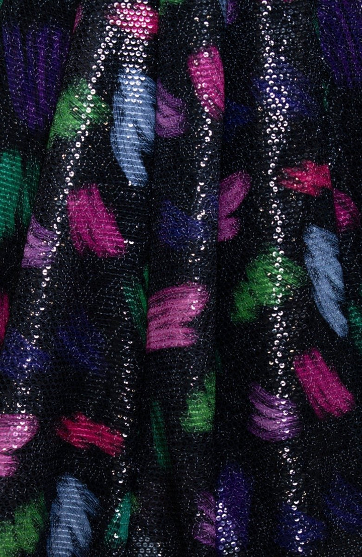 Black Plunge Neckline Gown ANARKALI & GOWN RAAS