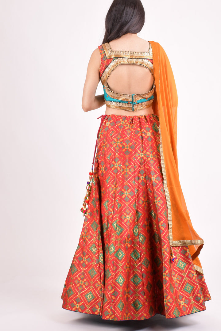Multi color chaniya choli