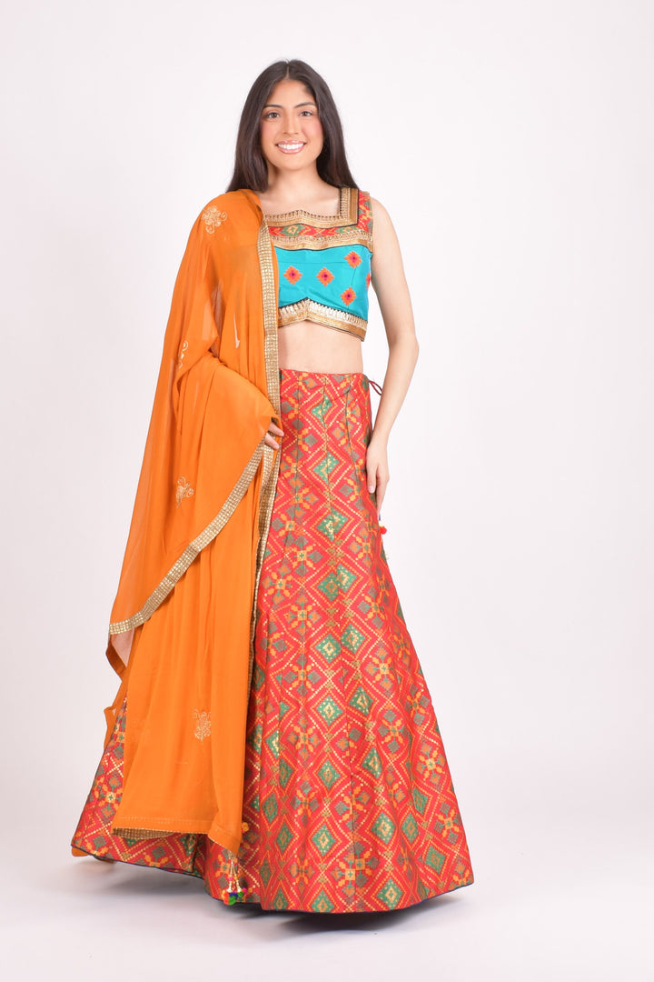Multi color chaniya choli