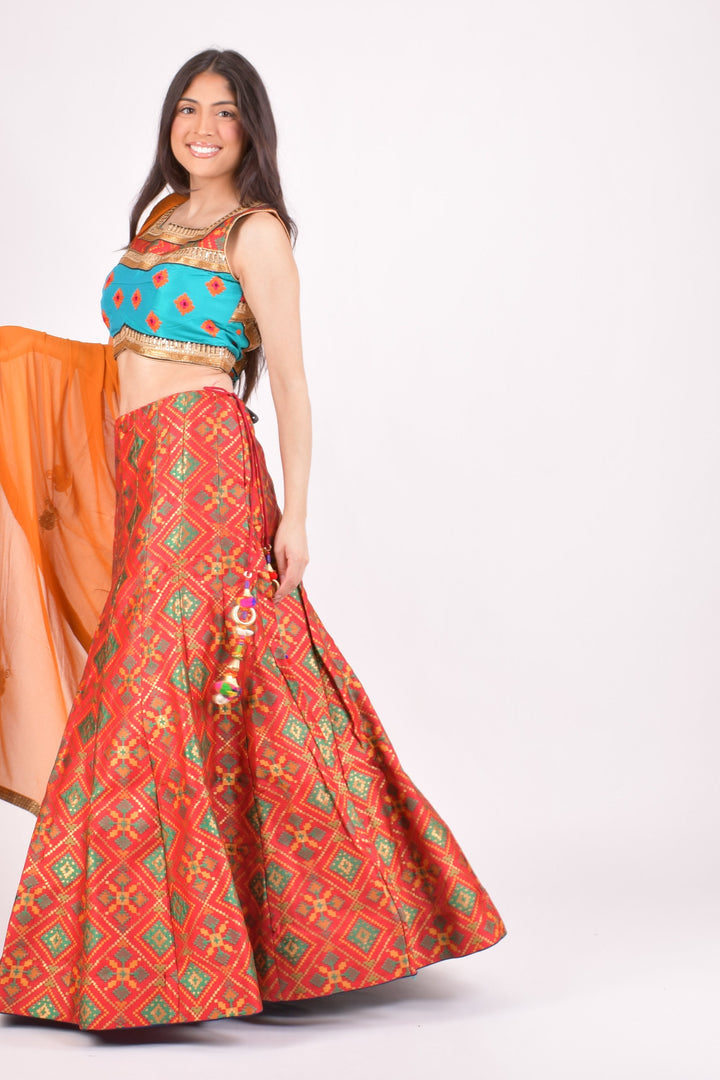 Multi color chaniya choli