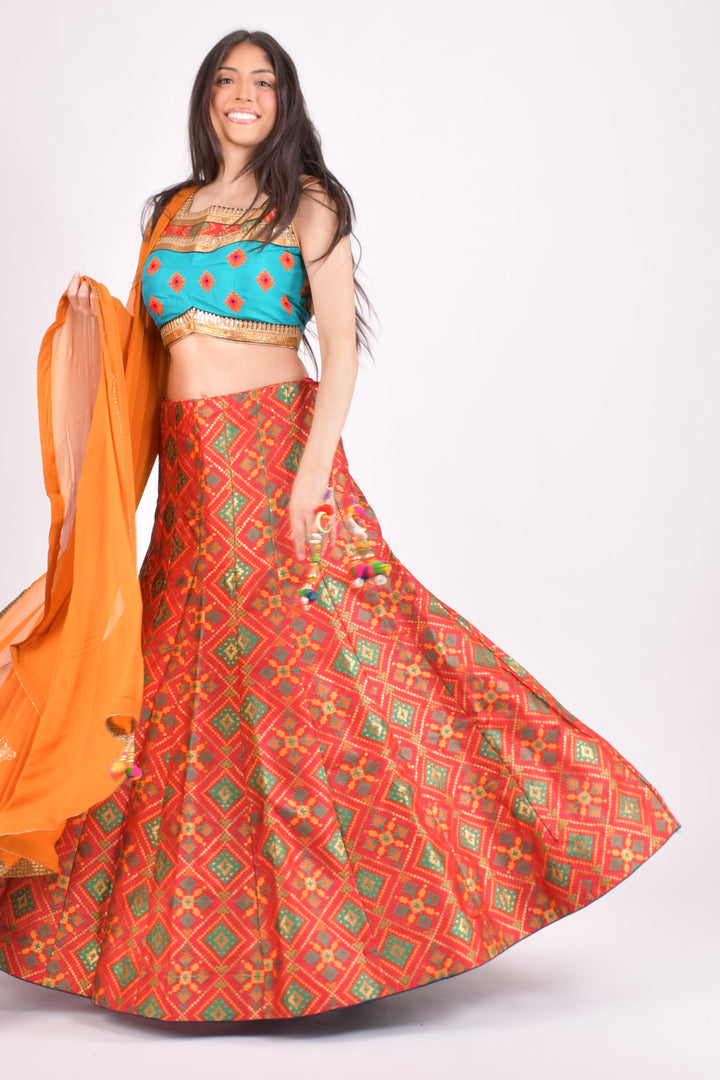 Multi color chaniya choli