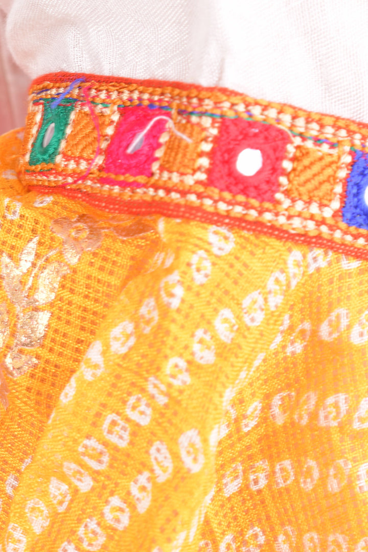 Multi color silk chaniya choli set