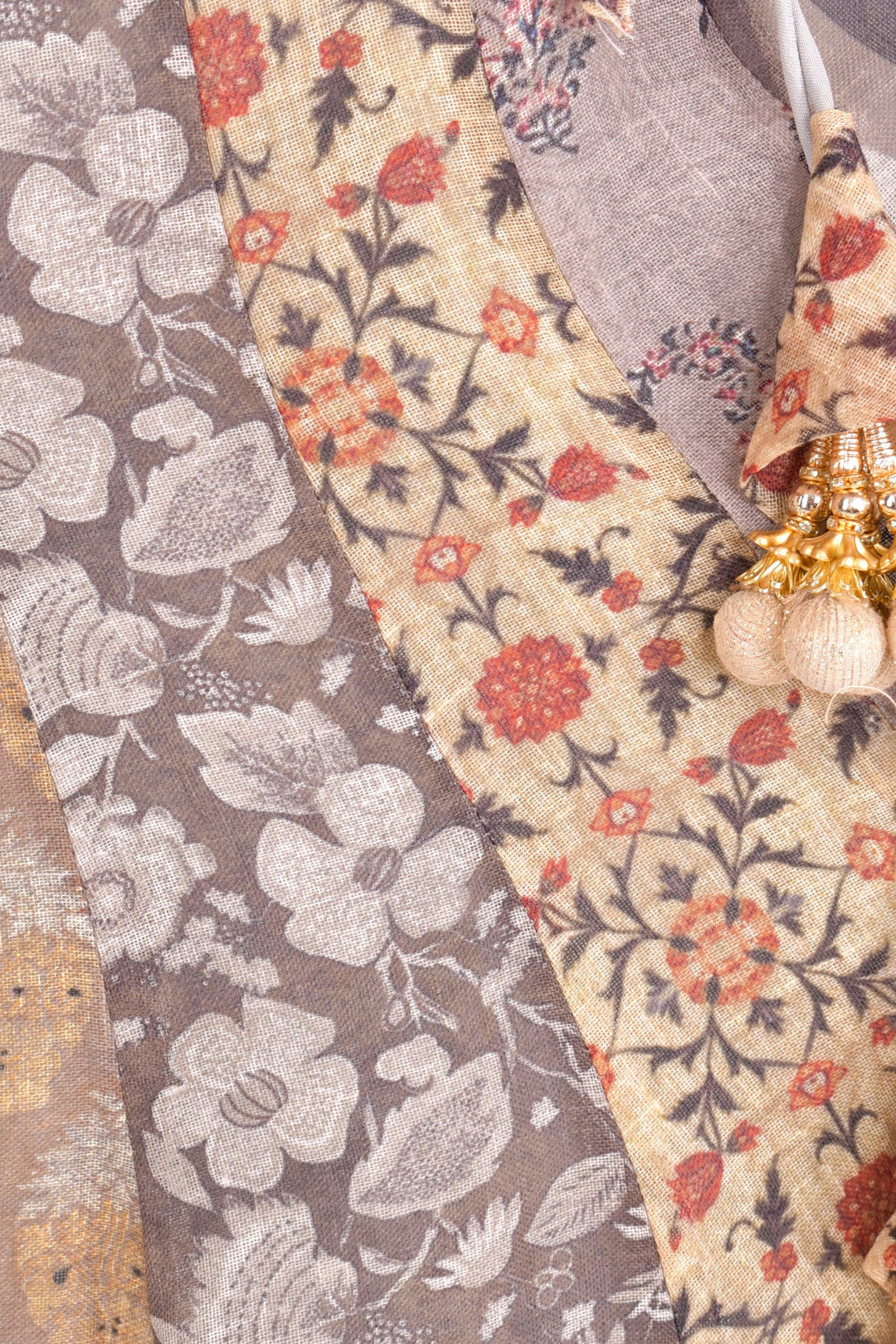 Multi color cotton silk chaniya choli set
