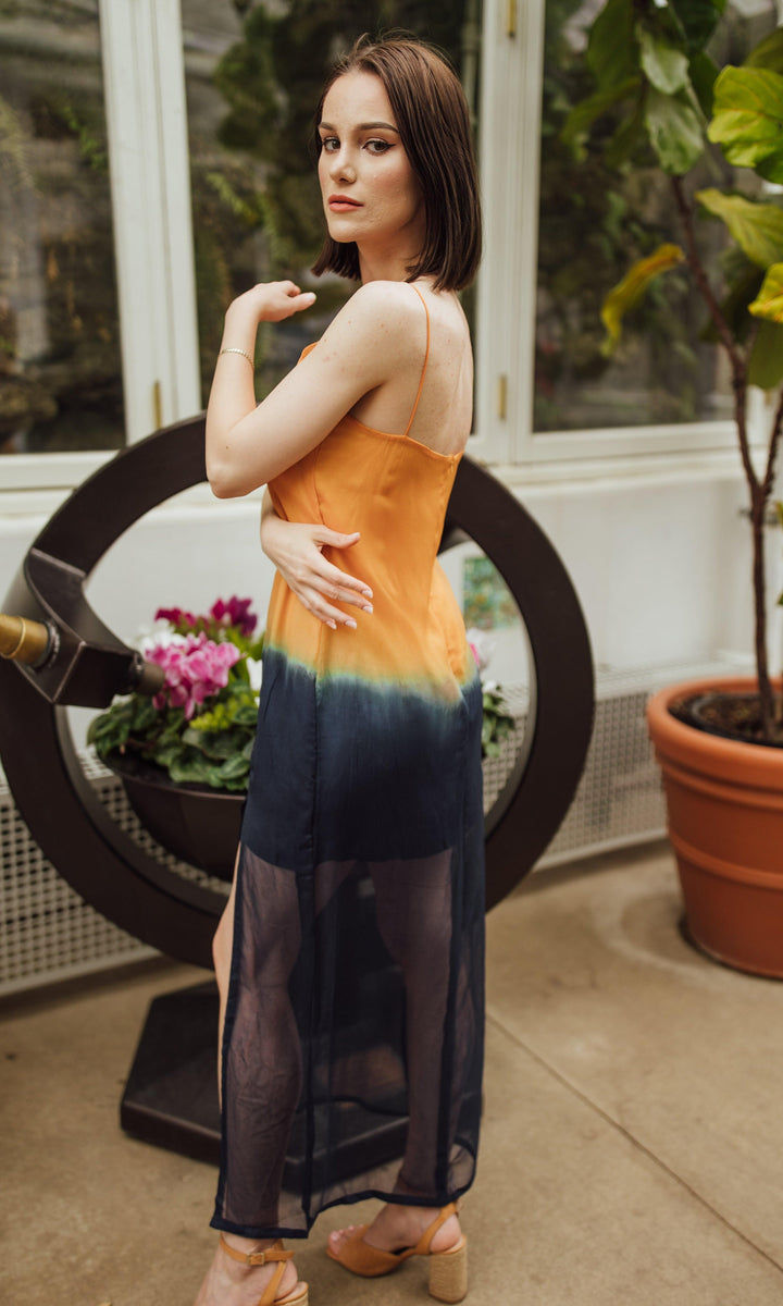 Chiara Long Dress with Slit - Raas