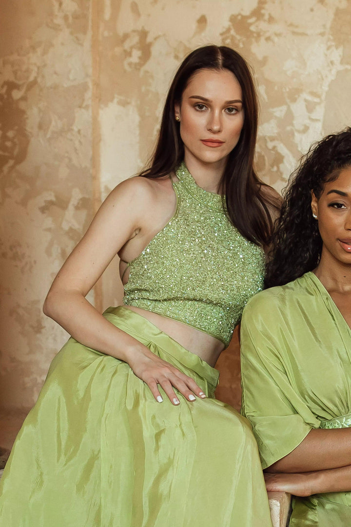 Everett Green Sparkle Top with Sequins - Raas