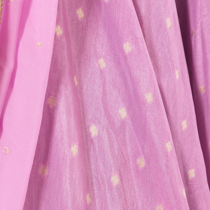 Inara Pink Lehenga with Peplum Blouse - Raas