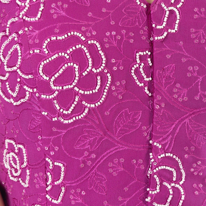 Inara Pink Lehenga with Peplum Blouse - Raas